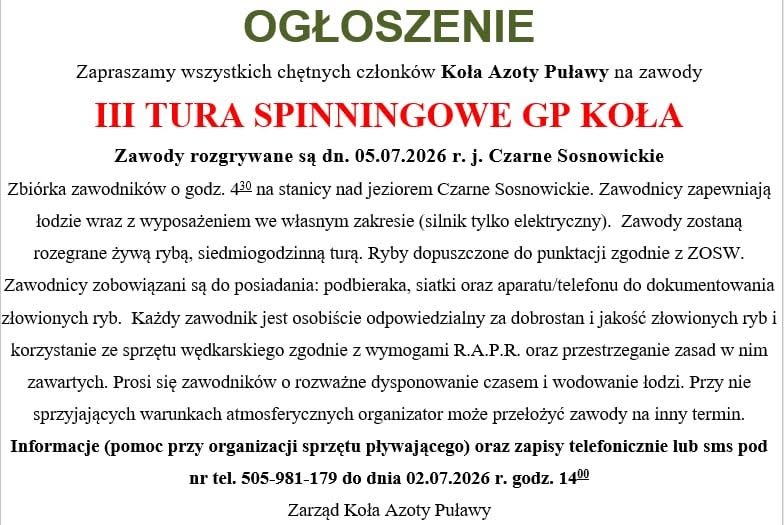 III tura SPG